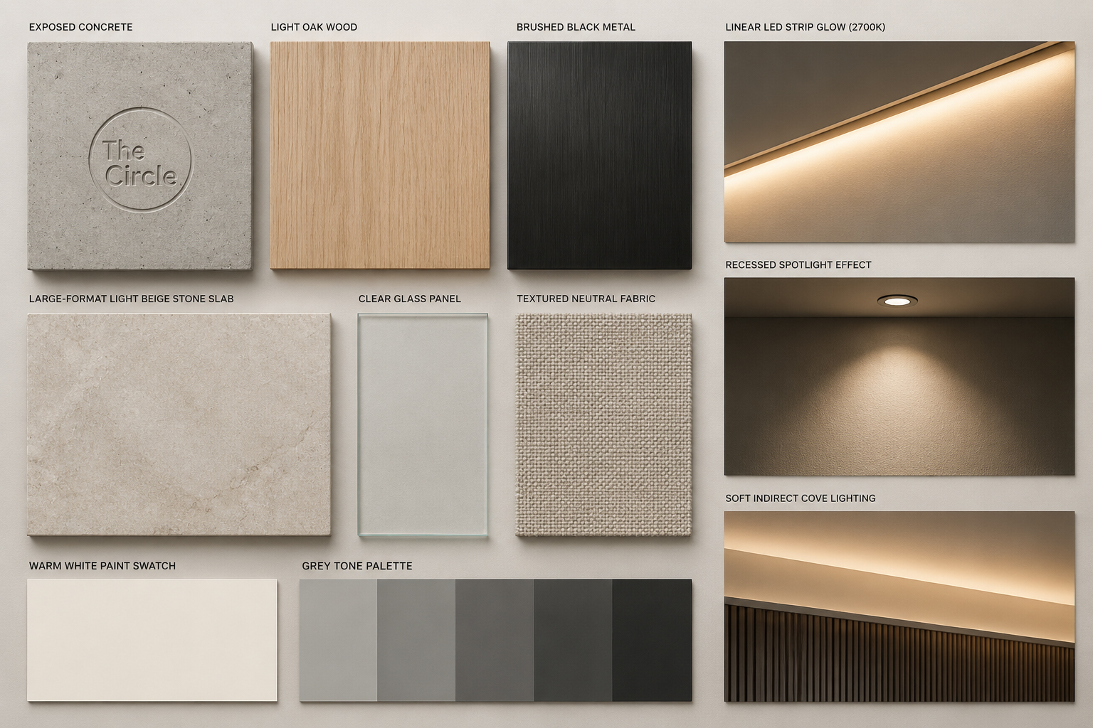 Modern Material Mood board