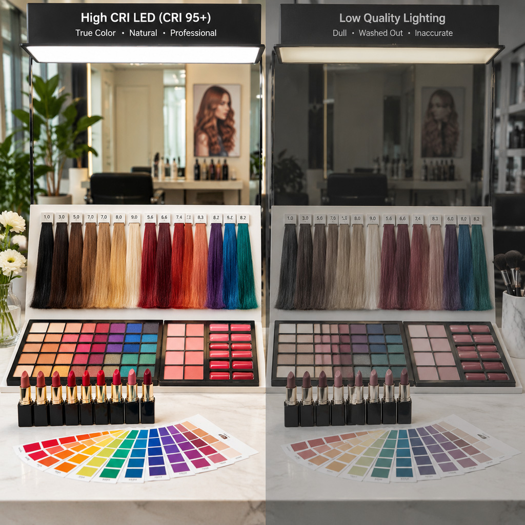 high cri led lighting color accuracy test