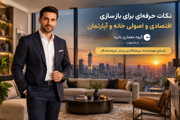 نکات حرفه‌ای بازسازی اقتصادی و اصولی خانه و آپارتمان