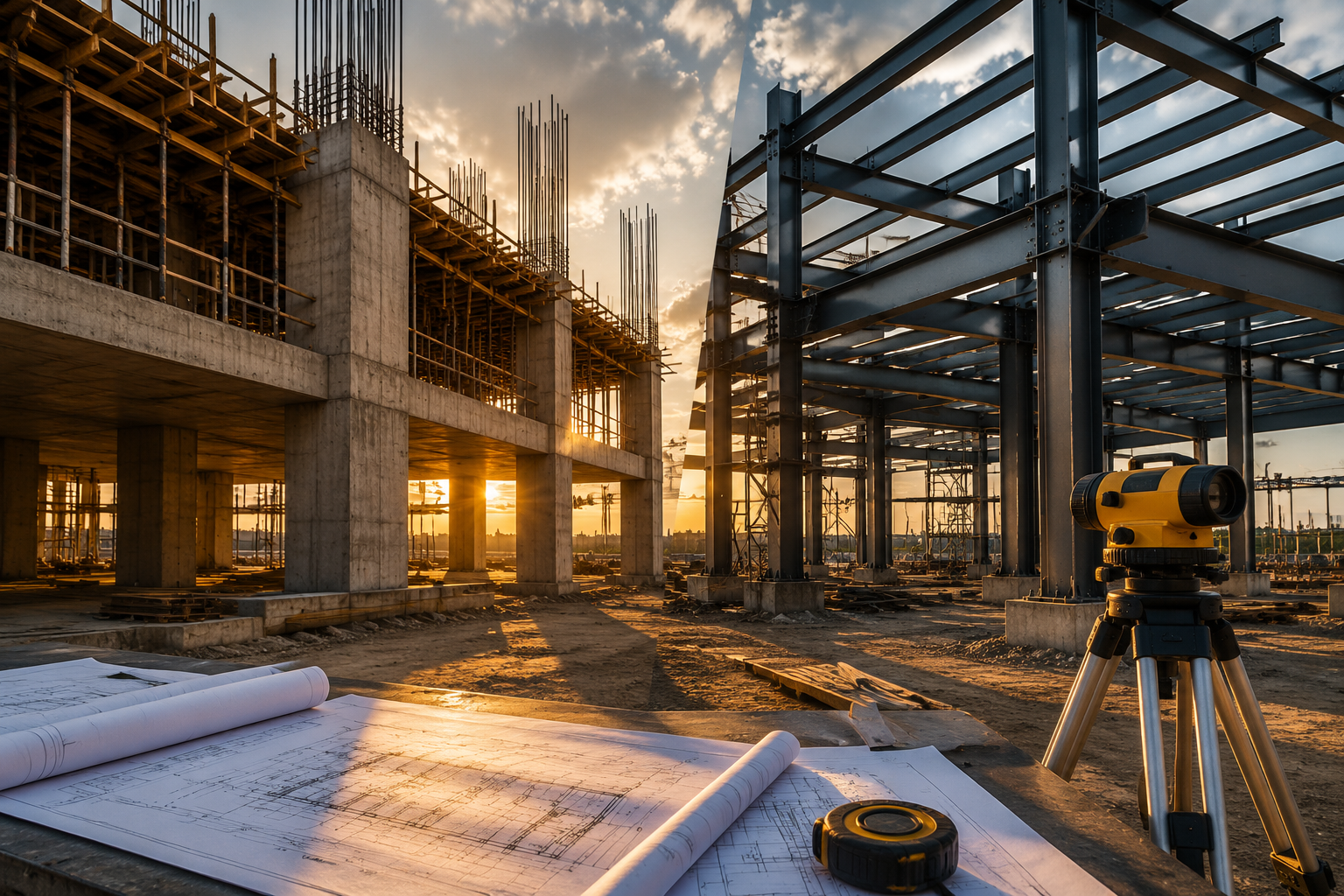 cost concrete steel building 1405