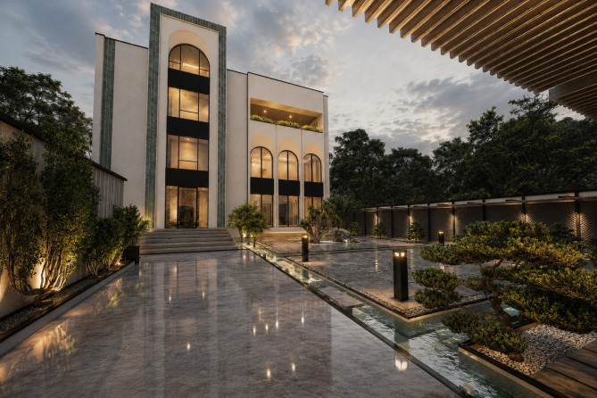طراحی ویلای مدرن با معماری ایرانی
