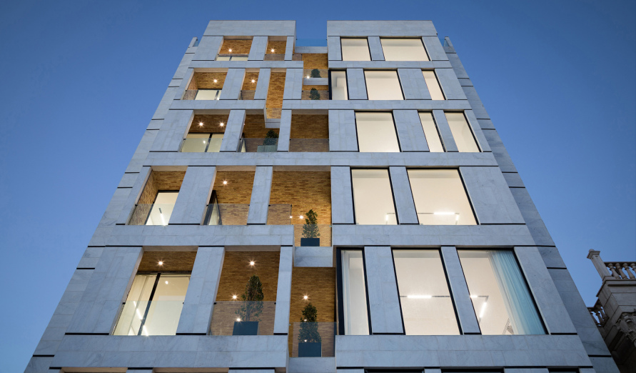 جزئیات هندسی نمای ساختمان