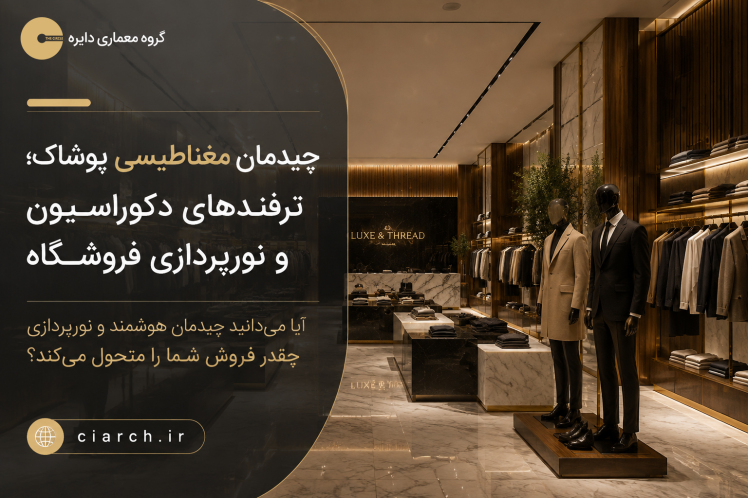 چیدمان مغناطیسی پوشاک؛ ترفندهای دکوراسیون و نورپردازی فروشگاه